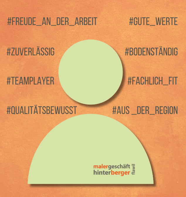 Werde ein Teil von uns – Hinterberger Maler